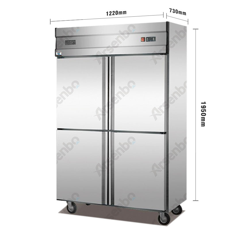 Congelatore e frigorifero verticali per bevande, ristoranti e alberghi commerciali